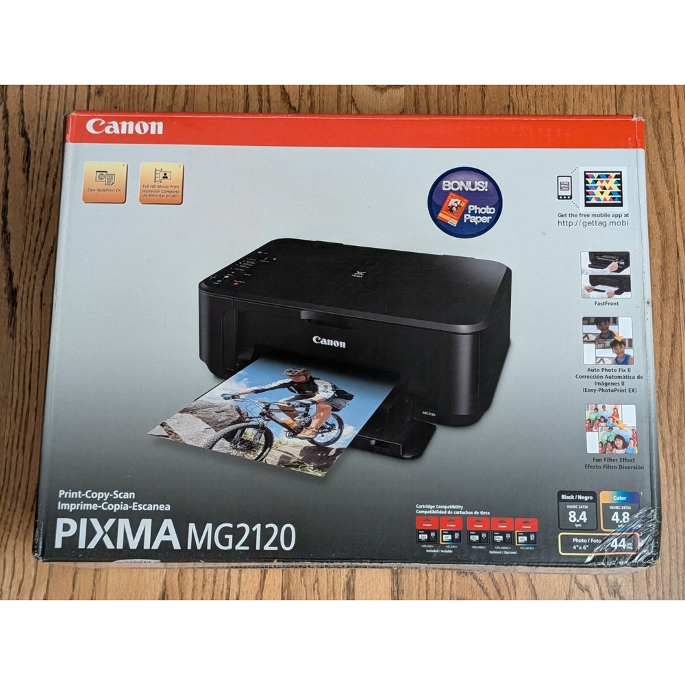Canon PIXMA MG2120 All-In-One Inkjet Printer (No Inks) New Open Box